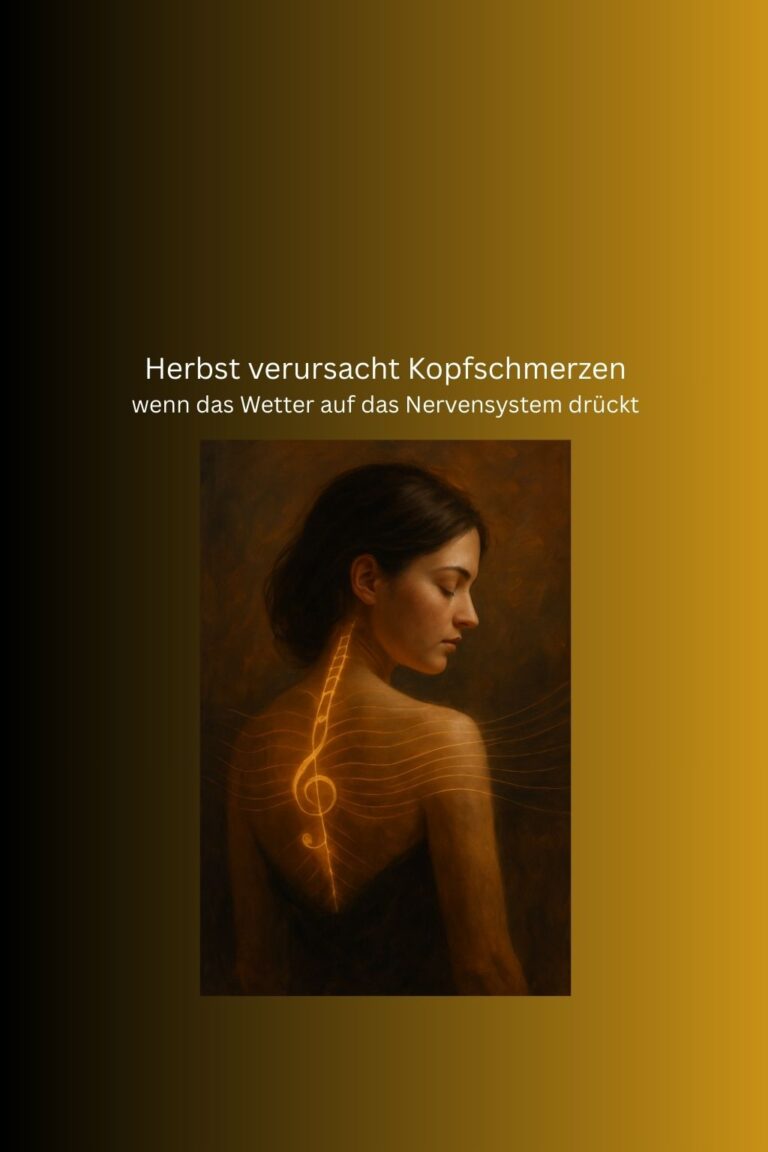 Herbst verursacht Kopfschmerzen wenn das Wetter auf das Nervensystem drückt