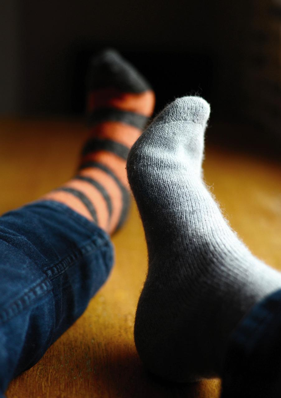 Socken zweifarbig